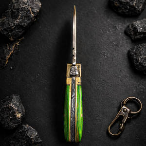 Mini Navaja Plegable de Acero Inoxidable con Llavero, Hoja Hecha a Mano, Mango de Madera, 4 Pulgadas, Pequeña Navaja EDC, Artículo de Regalo, Precio al por Mayor - Product Image 3