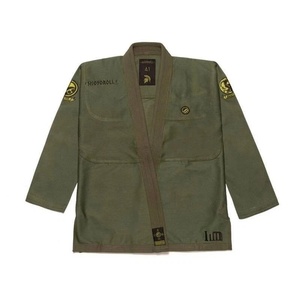 Para Lote 96 M.A.C. Kimono de BJJ, 450 GSM, Verde Oliva, Tejido de Algodón Perlado, Secado Rápido, Ligero, Transpirable, con Bolsa - Product Image 1