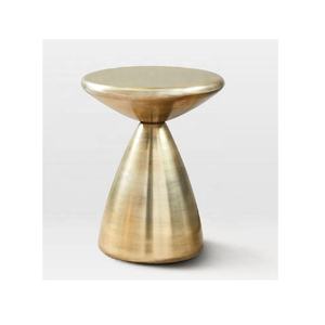 High Quality Hammered Aluminium <b>Stool</b> Brass Mirror Polish Finish for Decoration Uses <b>Stool</b> Manufacture in India <b>Low</b> Prices - Product Image 2