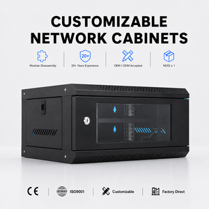 Armoire réseau murale 4U de 19 pouces, rack de serveur métallique, petit coffret informatique pour système de réseau de centre de données - Product Image 1
