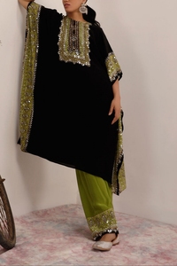 Kaftán Bordado de Dubái, Hermoso y Moderno, para Mujer, Trabajo Hecho a Mano, Color Negro, Ropa Islámica Tradicional y Accesorios de Diseño, 2026 - Product Image 4