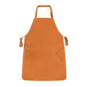 Delantal de Trabajo de Cuero Genuino Resistente, Precio al por Mayor, Delantal de Cuero de Búfalo Anti-Calor, Protector de Pecho, para Soldadura y Barbacoa - Product Image 1