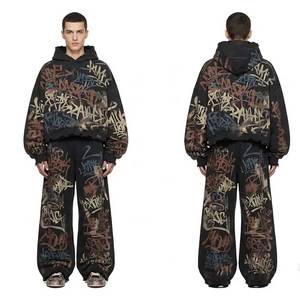 Conjunto Deportivo de Invierno para Hombre, Lavado Ácido, Diseño Personalizado OEM ODM, Calidad Premium, 100% Algodón, Ecológico, Transpirable, Estilo Urbano, Grueso - Product Image 3