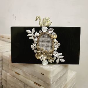 Women's Premium Resin Party Fashion Clutch Elegant <b>Decorations</b> for Special Occasions - Product Image 6