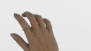 Anillo de Diamantes de Corte Baguette de Oro de 18K de Lujo, Anillo de Eternidad Completo, Anillos de Boda de Corte Vertical, Anillo Apilable, Joyería Fina, Regalo para Mujer - Product Image 4