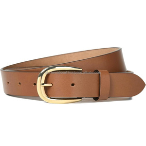 เข็มขัดหนังแท้สีน้ำตาลแทนคุณภาพสูง ทนทาน สำหรับผู้ชาย พร้อมหัวเข็มขัดสีทองสุดหรู สไตล์คลาสสิก เข็มขัดแฟชั่นและเครื่องประดับสำหรับผู้ชาย - Product Image 1