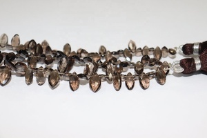 Cuentas de Cuarzo Ahumado Natural de Primera Calidad de 5 mm, Forma de Marquesa, con Corte Excelente, Cuentas de Cuarzo para la Fabricación de Joyas - Product Image 2