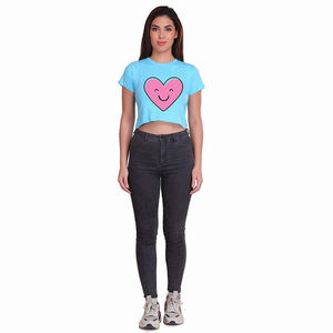 Camiseta Corta de Algodón para Mujer, Lisa, de Alta Calidad, Personalizada, Estampada, Informal, de Verano, de Manga Corta - Product Image 6