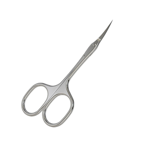 Ciseaux à cuticules personnalisés pour droitiers, en acier inoxydable allemand, finition Dall, lame courbée et tranchante, ciseaux à cuticules pour nail art - Product Image 1