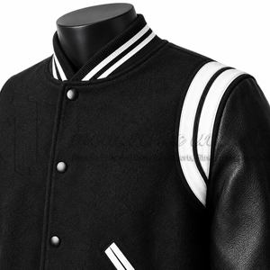 Chaqueta Universitaria de Lana y Cuero Personalizada, Chaqueta de Béisbol Premium, Fabricante de Marca Privada OEM - Product Image 6