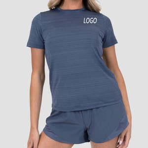Ensemble décontracté deux pièces en coton pour femme : haut à manches courtes et short, col en V, service OEM - Product Image 1