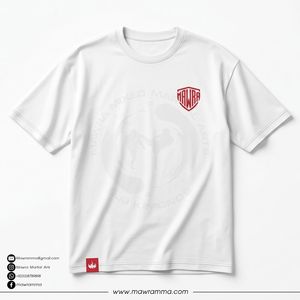 เสื้อยืดโอเวอร์ไซส์ Mawra Premium OEM ผ้าฝ้ายพิมพ์ลายกราฟิก งานพิมพ์ดิจิทัลลายศิลปะสยองขวัญ เสื้อผ้าสตรีทแวร์สำหรับทุกเพศ - Product Image 3