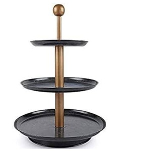 Expositor de Postres, Accesorio para Mesa, Soporte para Pastel de Metal con Acabado Negro para Bodas, Fiestas y Hoteles - Product Image 1