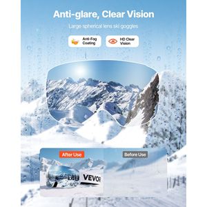 Occhiali da Sci Senza Montatura per Uomo, Donna e Giovani con Lenti Sferiche Rosa Revo, Antiappannamento OTG, Montatura in TPU Ventilata - Product Image 2