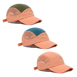 Baseball <b>Cap</b> with Embroidered Logo Customized Metal Buckle Closure Breathable <b>Waterproof</b> Unisex Lightweight Mesh Sportswear - Product Image 1