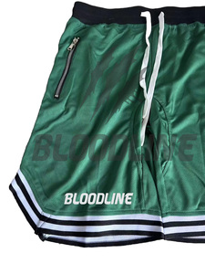 Shorts Bermuda en PU pour Homme BLOODLINE, Taille Mi-Haute, Fermeture Élastique, Motif Camouflage, Décontracté, Respirant, Short de Sport - Product Image 3