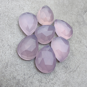 Piedra Preciosa de Calcedonia Lavanda de Calidad AAA+ con Corte en Forma de Lágrima, Calibrada, Forma de Pera, Tamaños Personalizados Disponibles - Product Image 2