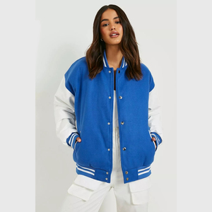 Veste universitaire personnalisée pour femme de qualité supérieure, col montant, imperméable, coupe-vent, respirante, teinte, hiver, logo personnalisé - Product Image 5