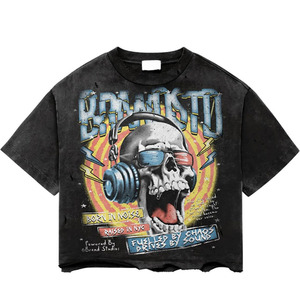 T-shirt Homme Oversize Noir Uni Col Roulé Manches Courtes Formel Écologique Respirant Style Urbain 100% Coton Jersey - Product Image 1
