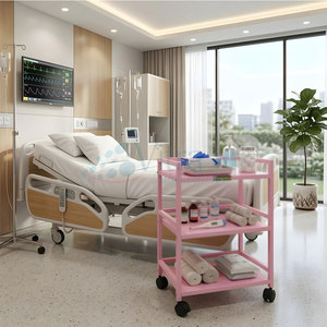 Chariot d'instruments légers pour clinique, chariot d'instruments polyvalent, chariot d'instruments facilement déplaçable, chariot d'instruments au design épuré - Product Image 5