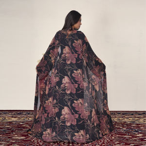 Abaya de Lentejuelas sin Peso con Silueta Fluida, Color Sólido, para Mujer, Ropa Modesta para Fiestas Nocturnas, Ramadán, Eid, Venta al por Mayor - Product Image 3