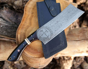 มีดครัวดาบเหล็กดามัสกัสทำมือรุ่นใหม่ล่าสุด ขนาดใบมีด 7 นิ้ว พร้อมด้ามไม้/กระดูกหายาก อุปกรณ์เสริมสำหรับครัว - Product Image 2