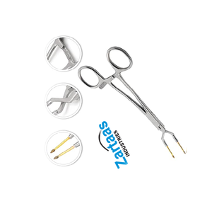 Pinza manual Keramo Grip de 14.5 cm, TC, para sujeción de coronas radiales, con mandíbula de acero inoxidable y puntas de diamante - Product Image 6