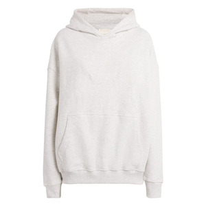 เสื้อฮู้ดดี้สีเทาอ่อนทรงโอเวอร์ไซส์ ผ้าโพลีเอสเตอร์/เรยอนเนื้อนุ่ม ทรงหลวม กระเป๋าเรียบง่าย ใส่ได้ทั้งชายและหญิง เหมาะสำหรับฤดูหนาว สวมใส่สบายๆ ในชีวิตประจำวัน - Product Image 1