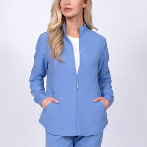 Blouse d'infirmière chirurgicale tendance, uniforme d'hôpital extensible dans les 4 sens, en spandex, pour infirmières et médecins, veste de travail pour femmes - Product Image 2