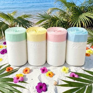 ถุงใส่ขยะแมวแบบมีเชือกรูดขนาดใหญ่ แบบหนา ทนทาน ใช้แล้วทิ้ง แบบม้วน สำหรับใช้ในบ้าน - Product Image 1