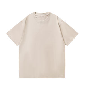 T-shirt ample à manches courtes pour homme en coton pur 260G, personnalisable avec logo OEM, grande taille - Product Image 4