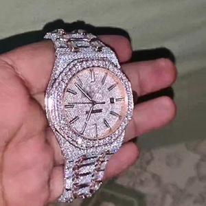 Diamond Tester Approved Moissanite <b>Watch</b> | VVS Luxury Iced Out <b>Skeleton</b> Wholesale - Product Image 3