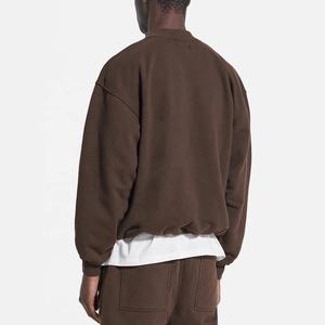 Sweats à capuche épais personnalisés de haute qualité polaire 500gsm 100% coton hommes pull surdimensionné à manches longues sweats à capuche - Product Image 4