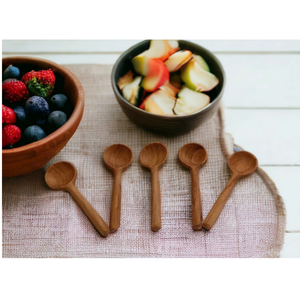 Cuillères en bois artisanales de 16 cm au design de brindilles, sculpture exquise sur branche, accessoires de café rustiques et souvenirs vintage en gros - Product Image 6