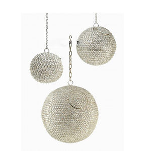 Bola de Navidad de Acero Inoxidable de Lujo, Esfera Metálica para Sublimación, Forma Redonda, Buen Acabado Pulido, Brillante, Dorado Antiguo - Product Image 2