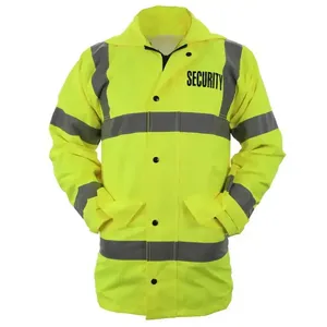 Chaqueta gruesa de alta moda para guardia de seguridad, uniforme de trabajo de ingeniero, personalizable, con múltiples bolsillos, muy vendida. - Product Image 3