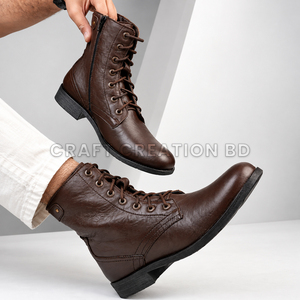 Service OEM personnalisé en gros, chaussures pour hommes 100% cuir véritable, chaussures en cuir de vache, export direct d'usine du Bangladesh, vente en gros prête à l'emploi - Product Image 1