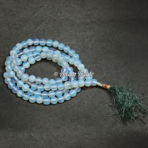 Opalite Gemstone Jap Mala au meilleur prix | Obtenir Crystal 108 Beads Malas for Healing Yoga Meditation - Product Image 1