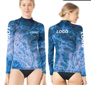 เสื้อแรชการ์ดแขนยาวสำหรับผู้หญิง ขายส่งตามสั่ง ป้องกันแสงแดด UPF50+ ระบายอากาศได้ดี แห้งเร็ว ผ้าคุณภาพดี - STYX - Product Image 1