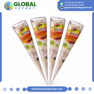 Nuevos Conos y Tubos de Henna Blanca de Tendencia, Fórmula Herbal para Delinear Mehndi, Amigable con la Piel, Certificado para Exportación, para Desfiles de Moda y Sesiones de Fotos - Product Image 3