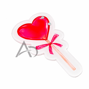 Custom Reusable Heart Shape Acrylic <b>Magnetic</b> Eyelash Extension Beauty Tool Tiles with Private Label Option - Product Image 3