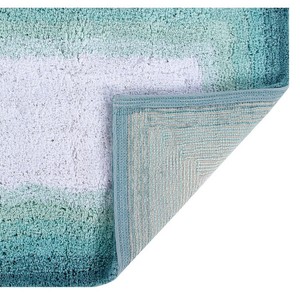 Modern Square Bath <b>Mat</b> 24 Inch Solid Color Tufted Non-Slip Rubber Backing Polypropylene Home Use - Product Image 6