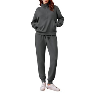 Ensemble 2 pièces pour femmes, tenue décontractée pour le yoga et le pilates, tissu extensible, évacuation de l'humidité, équipement d'entraînement de sport pour femmes - Product Image 3