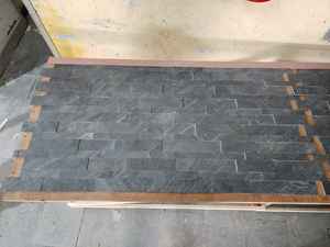 Panel de Pared 3D Moderno Irrompible, Ecológico, Dorado y Verde Pulido, Diseño de Piedra Flexible para Interiores y Exteriores, Insonorizante para el Hogar - Product Image 2