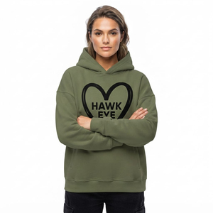 Sudadera con Capucha para Mujer al por Mayor, Sudadera Extra Grande de Algodón de Alta Calidad con Diseño de Logotipo Frontal, Sudadera Ecológica y Transpirable - Product Image 3