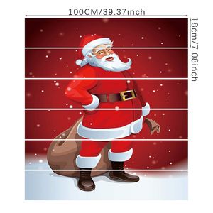 6 Pezzi Adesivi Natalizi Impermeabili in PVC per Gradini, Rimovibili e Autoadesivi con Motivo Babbo Natale, Decorazioni per Scale e Pareti - Product Image 2