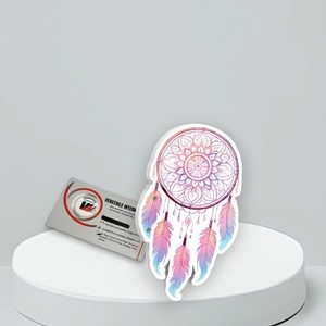 Plaques à cils personnalisées professionnelles avec logo attrape-rêves, étiquette privée, pour extensions de cils, en acrylique écologique, cercle diamant - Product Image 2