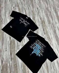 Camiseta de alta calidad 100% algodón color personalizado para hombres camiseta de ajuste regular Stock ropa a granel camiseta - Product Image 6