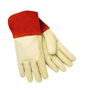 Gants de soudage en cuir de vachette robuste, résistants à la chaleur et ignifuges, pour soudeurs MIG TIG Stick, vente en gros - Product Image 4