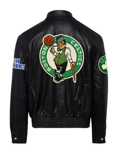 Boston <b>Men's</b> Full Leather Winter <b>Jacket</b> Black - Product Image 1